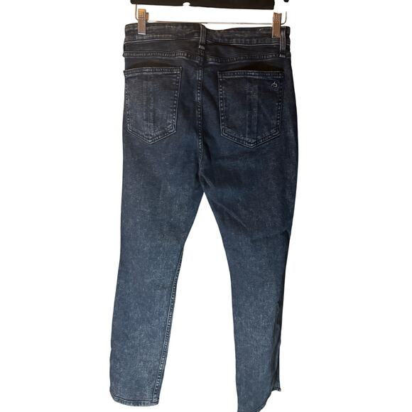 Rag & Bone Nina High Rise Ankle Skinny Jeans Dark Wash Size 28 - Picture 2 of 8